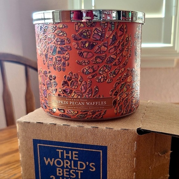 Bath & Body Works Other - 🎃🧇🕯NWT Bath & Body Works "Pumpkin Pecan Waffles" 3-wick Candle